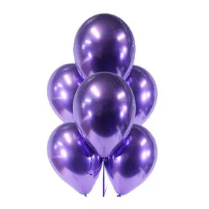 Хромированные фиолетовые шарики